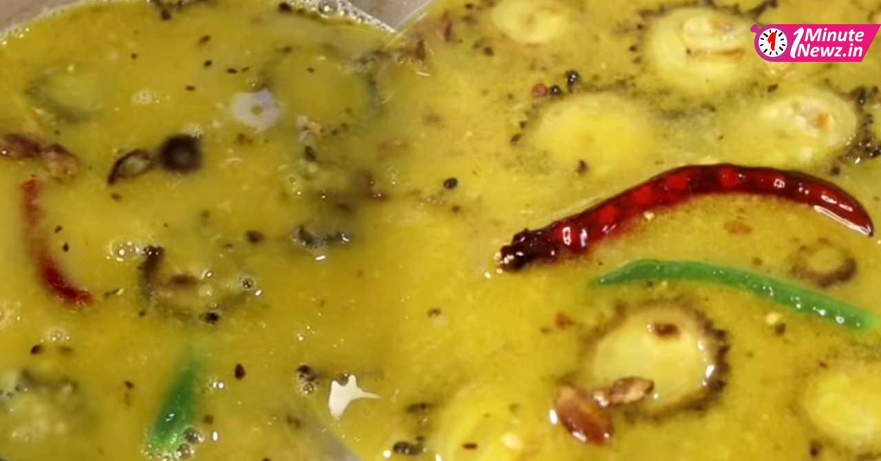 healthy mung dal with karala recipe