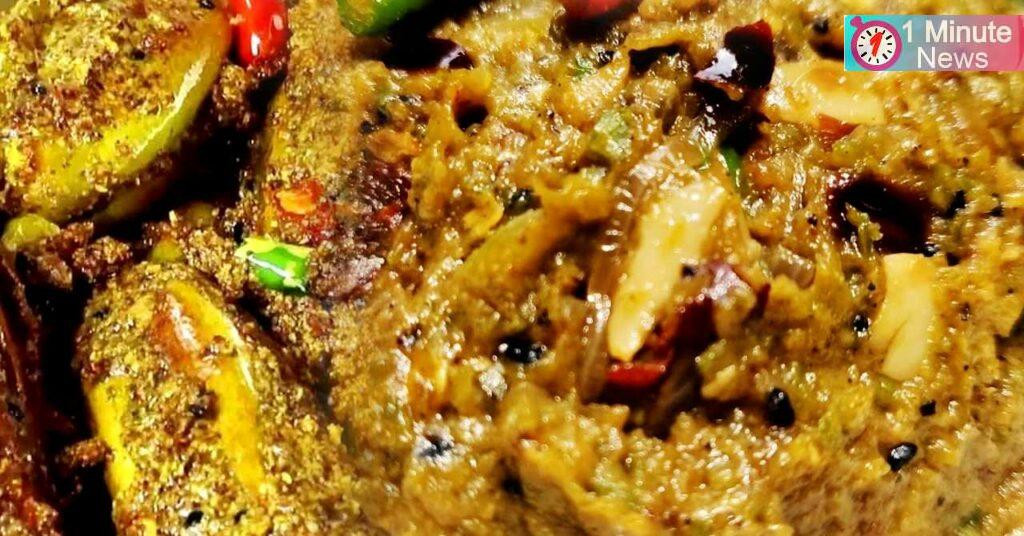 testy pora potol bhorta recipe