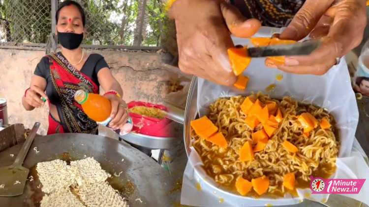 mango maggi making viral video on social media