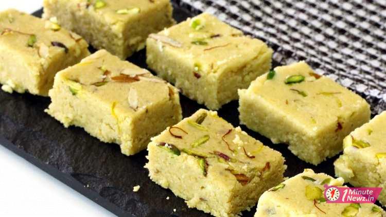 khoya barfi sandesh recipe1