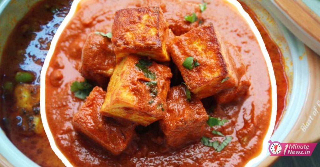 pure veg kashmiri red paneer recipe