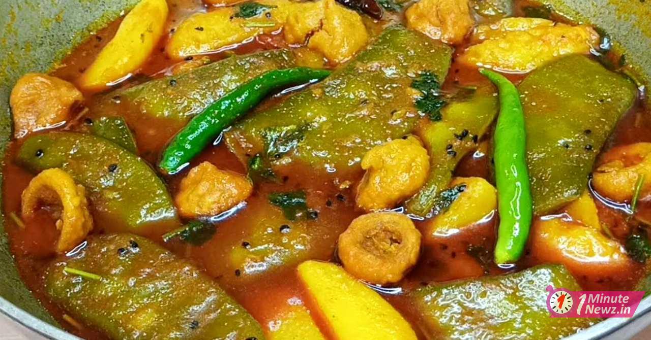 healthy and tasty sheem aloo bori recipe