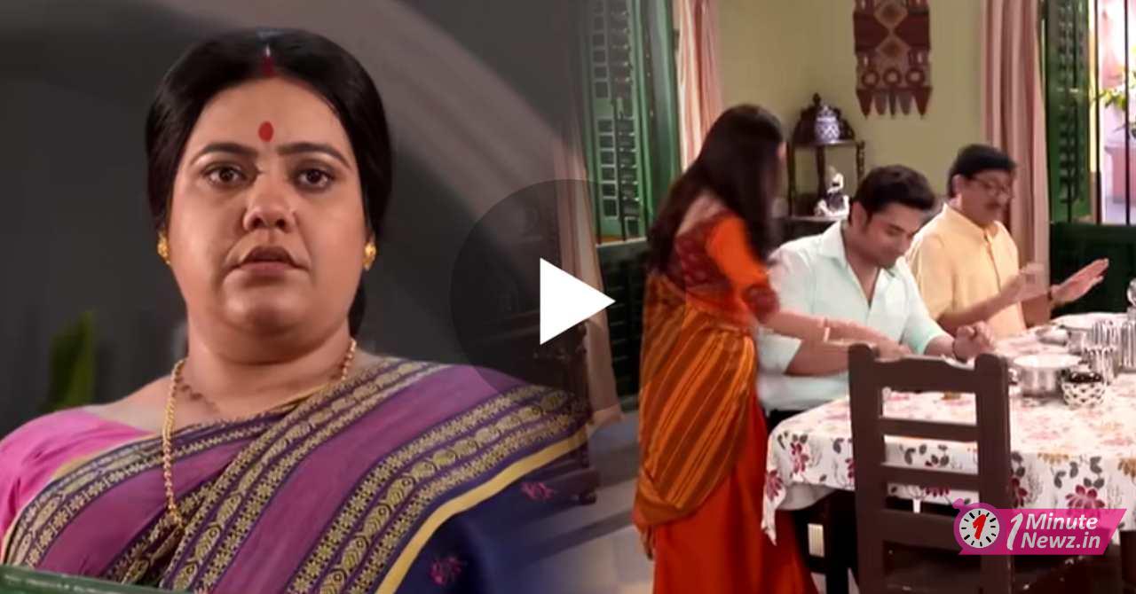 neem phooler modhu serial parna give srijan food mother get jalous