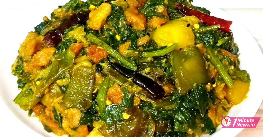 palong recipe with winter vegetables