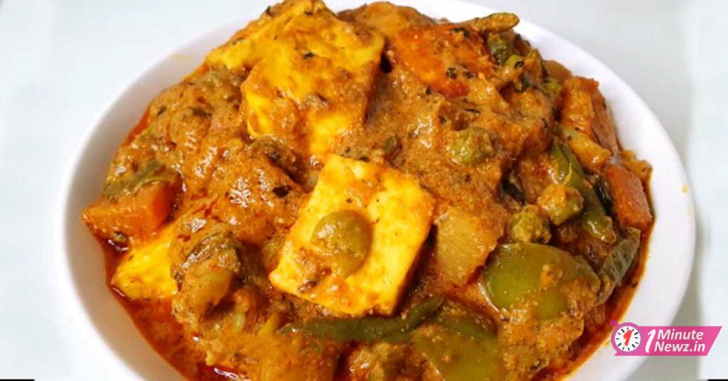 tasty mix veg recipe with paneer