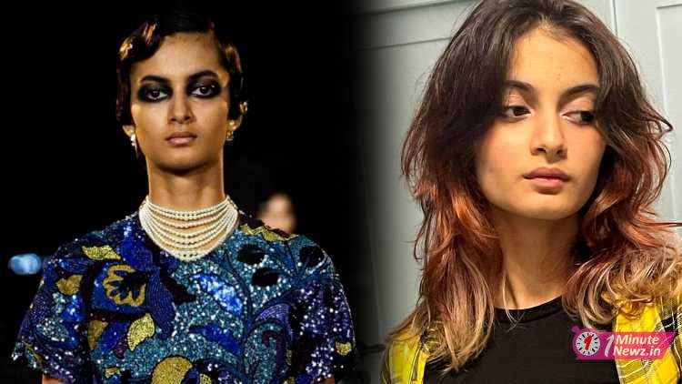 jisshu sengupta's daughter sara did the rampwalk at the christino dior fashion show