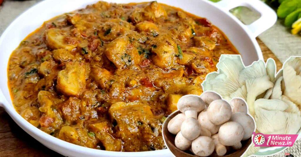 tasty sorse bata diye mushroom recipe