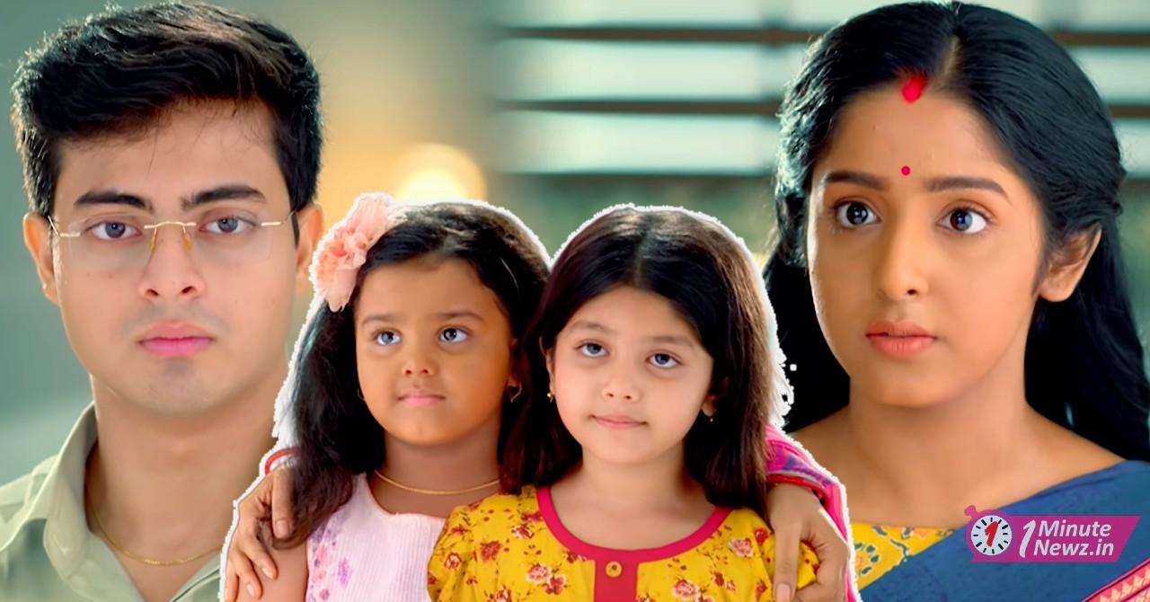 deepa return to sengupta family for her two daughter's in anurager chowa