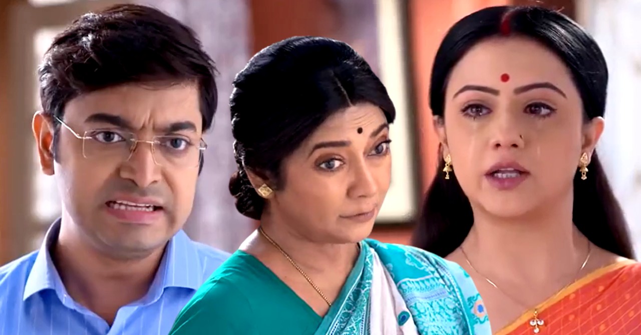 parag want divorce shimul for his mother in kar kache koi moner kotha serial