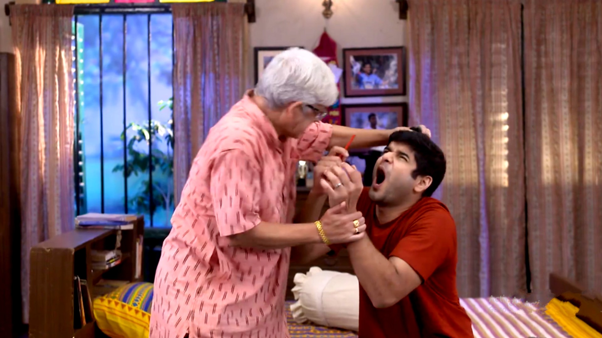 neem phooler madhu serial chayan get caught by his father