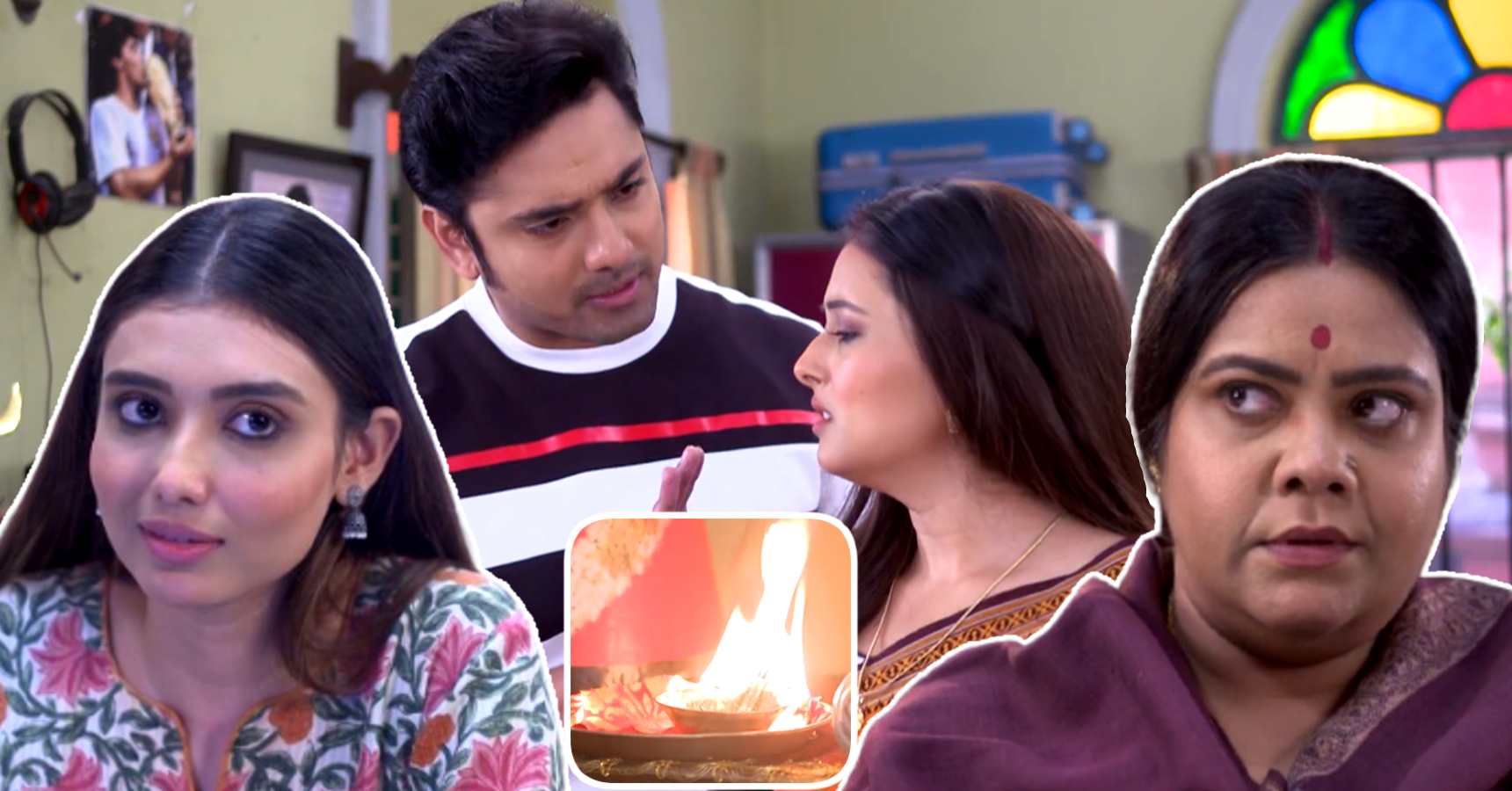 neem phooler madhu serial again srijan in big trouble for his mother