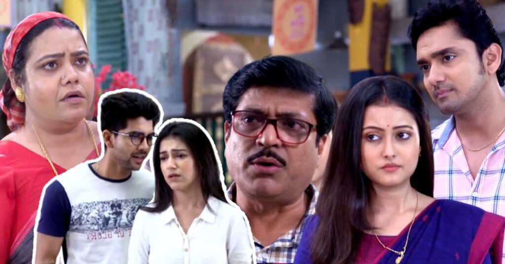 neem phooler madhu serial srijan's father on parna's side for barsha's wedding