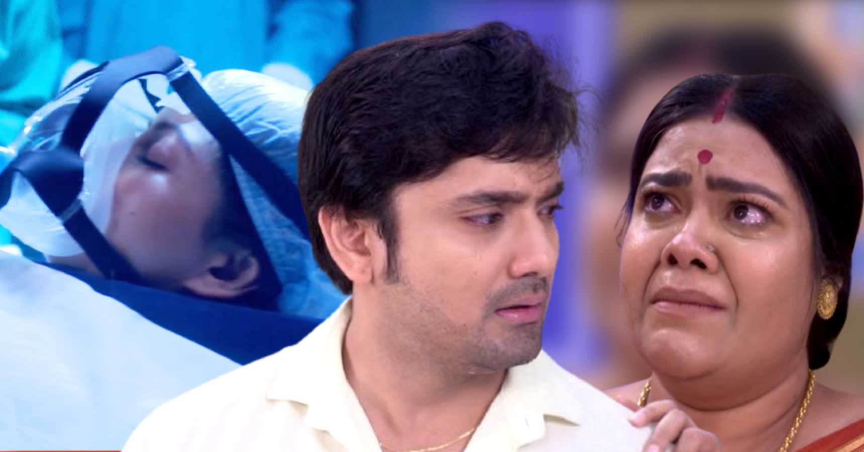 neem phooler madhu serial srijan chooes his baby over porna